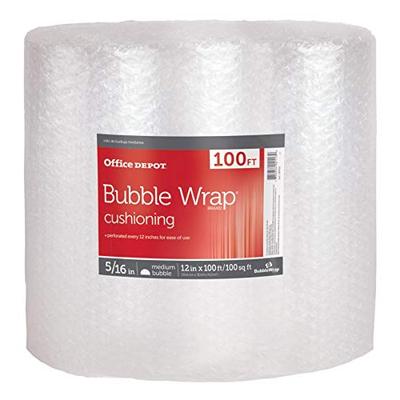 Office Depot Large Bubble Packing Material, 12" x 100'
