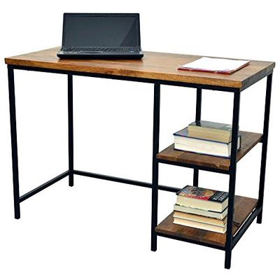 42" Brayden Wood Desk with 2-Tier Side Shelves